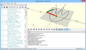 OpenSCAD screenshot