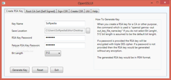 OpenSSLUI screenshot