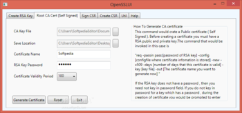 OpenSSLUI screenshot 2