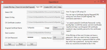 OpenSSLUI screenshot 3