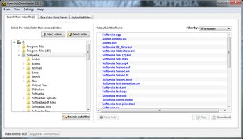 OpenSubdownloader screenshot