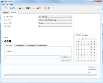OpenTeacher Portable screenshot