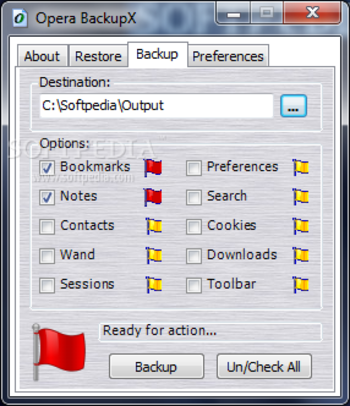 Opera BackupX screenshot 2