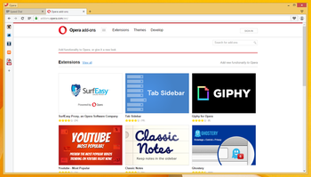 Opera browser screenshot 4