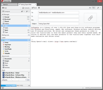 Opera Mail screenshot 2