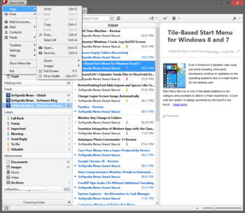 Opera Mail screenshot 4