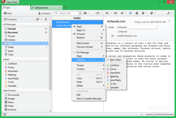 Opera Mail Portable screenshot 2