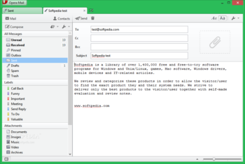 Opera Mail Portable screenshot 4