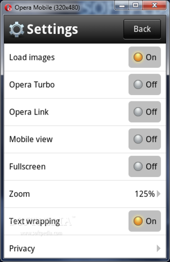 Opera Mobile screenshot 6