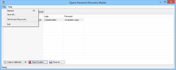 Opera Password Recovery Master screenshot 3