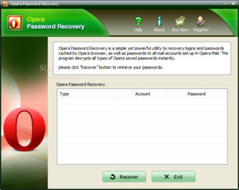 Opera Password Recovery screenshot