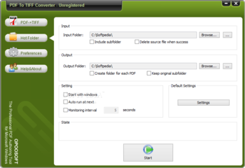 OpooSoft PDF To TIFF Converter screenshot 2