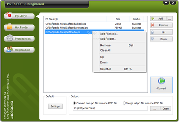 Opoosoft PS To PDF screenshot