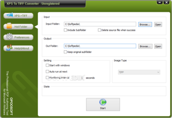 OpooSoft XPS To TIFF Converter screenshot 2