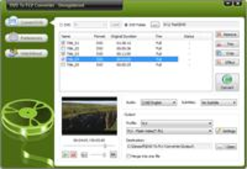 Oposoft DVD To FLV Converter screenshot