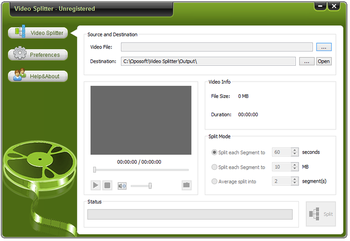 Oposoft Video Splitter screenshot