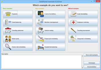 OptaPlanner screenshot