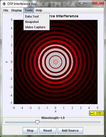 Optics Interference: Ripple Tank Program screenshot 2