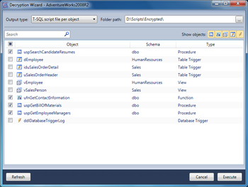 Optillect SQL Decryptor screenshot 2