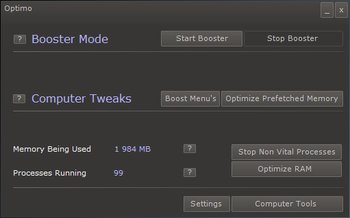 Optimo screenshot