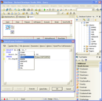 Oracle Data Access Components Unicode for Delphi, C++Builder, and RAD Studio 2007 screenshot