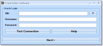 Oracle Editor Software screenshot