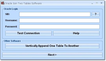 Oracle Join Two Tables Software screenshot