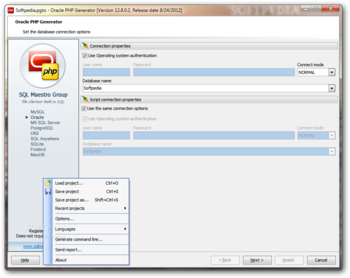 Oracle PHP Generator screenshot 2