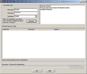 Oracle Security Check screenshot 2