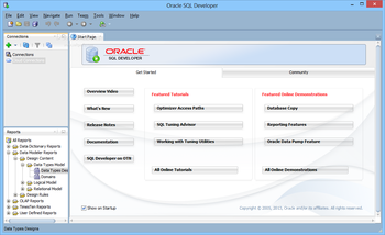 Oracle SQL Developer screenshot