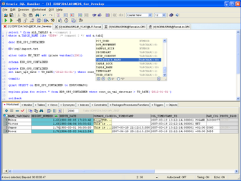 Oracle SQL Handler screenshot