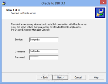 Oracle to DBF screenshot 2