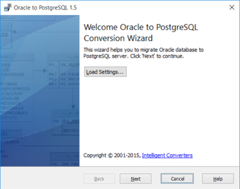 Oracle to PostgreSQL screenshot
