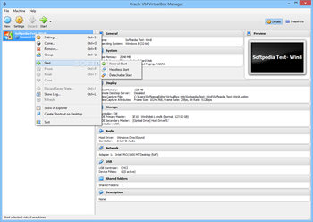 Oracle VM VirtualBox screenshot