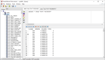 OracleToExcel screenshot