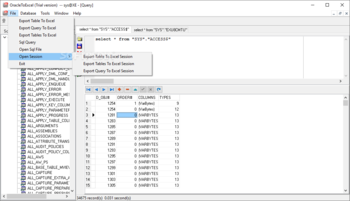 OracleToExcel screenshot 2