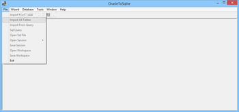 OracleToSqlite screenshot 3