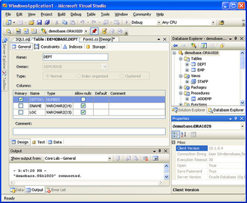 OraDeveloper Tools for Visual Studio screenshot
