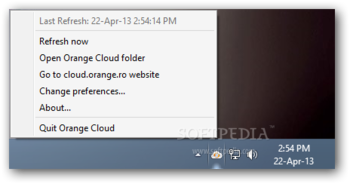 Orange Cloud screenshot