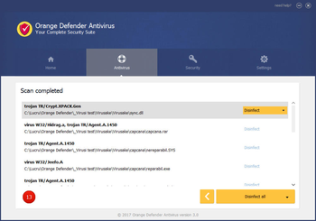 Orange Defender Antivirus screenshot 3