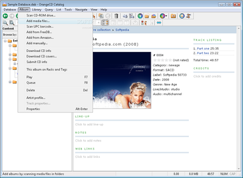 OrangeCD Record Catalog screenshot 11