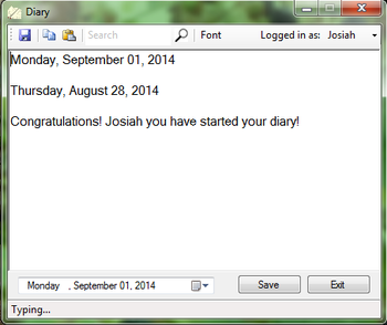 OrangeSun Diary screenshot