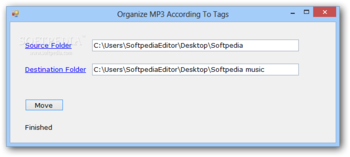 Organize MP3 According To Tags screenshot