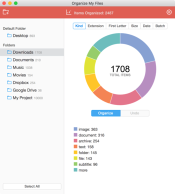 Organize My Files screenshot
