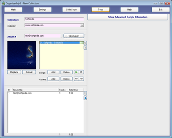 Organizer Mp3 screenshot