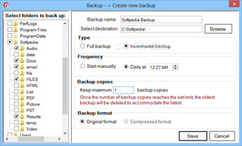 Organyze BACKUP screenshot 2