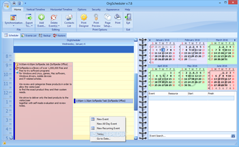 OrgScheduler screenshot