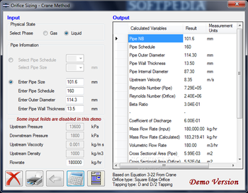 Orifice Design Calculator screenshot 2