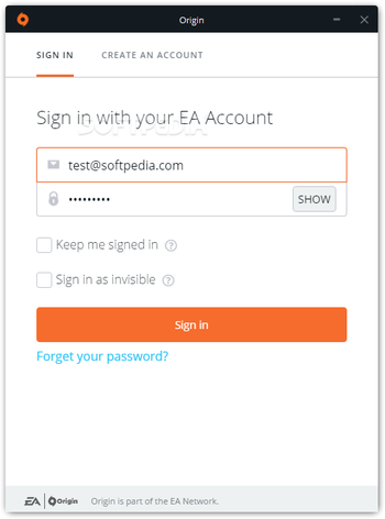 Origin screenshot