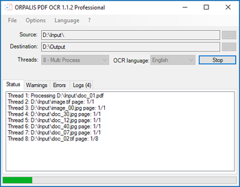 Orpalis PDF OCR Free Edition screenshot